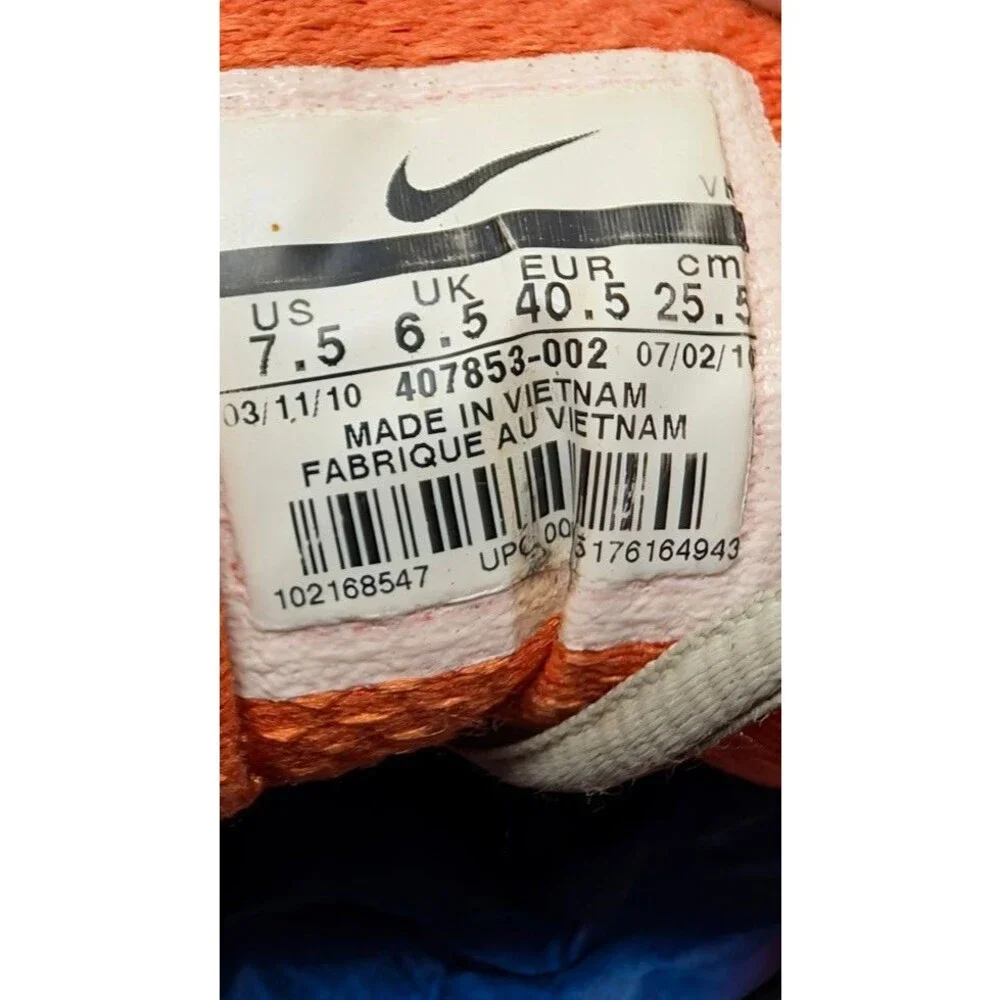 Nike Dual Fusion Vintage Athletic Running Sneakers Gray/Orange Women’s 7.5